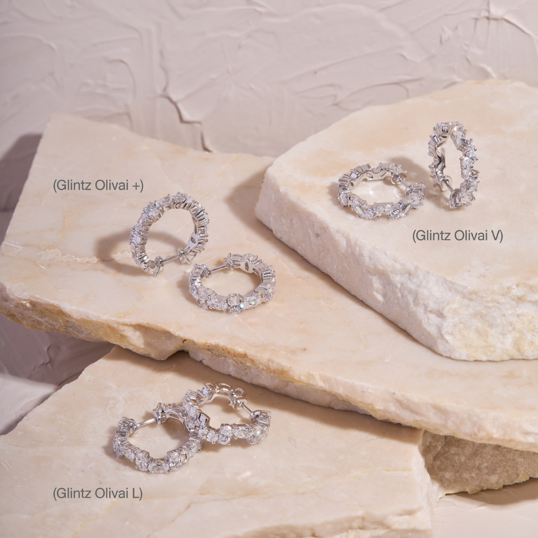 Glintz Olivia + Hoop Earrings
