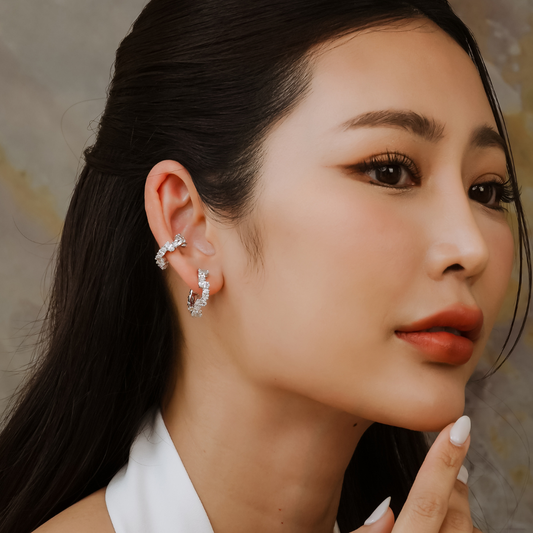 Glintz Olivia L Hoop Earrings