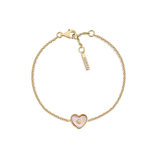Glintz Pearlescent Heart Bracelet