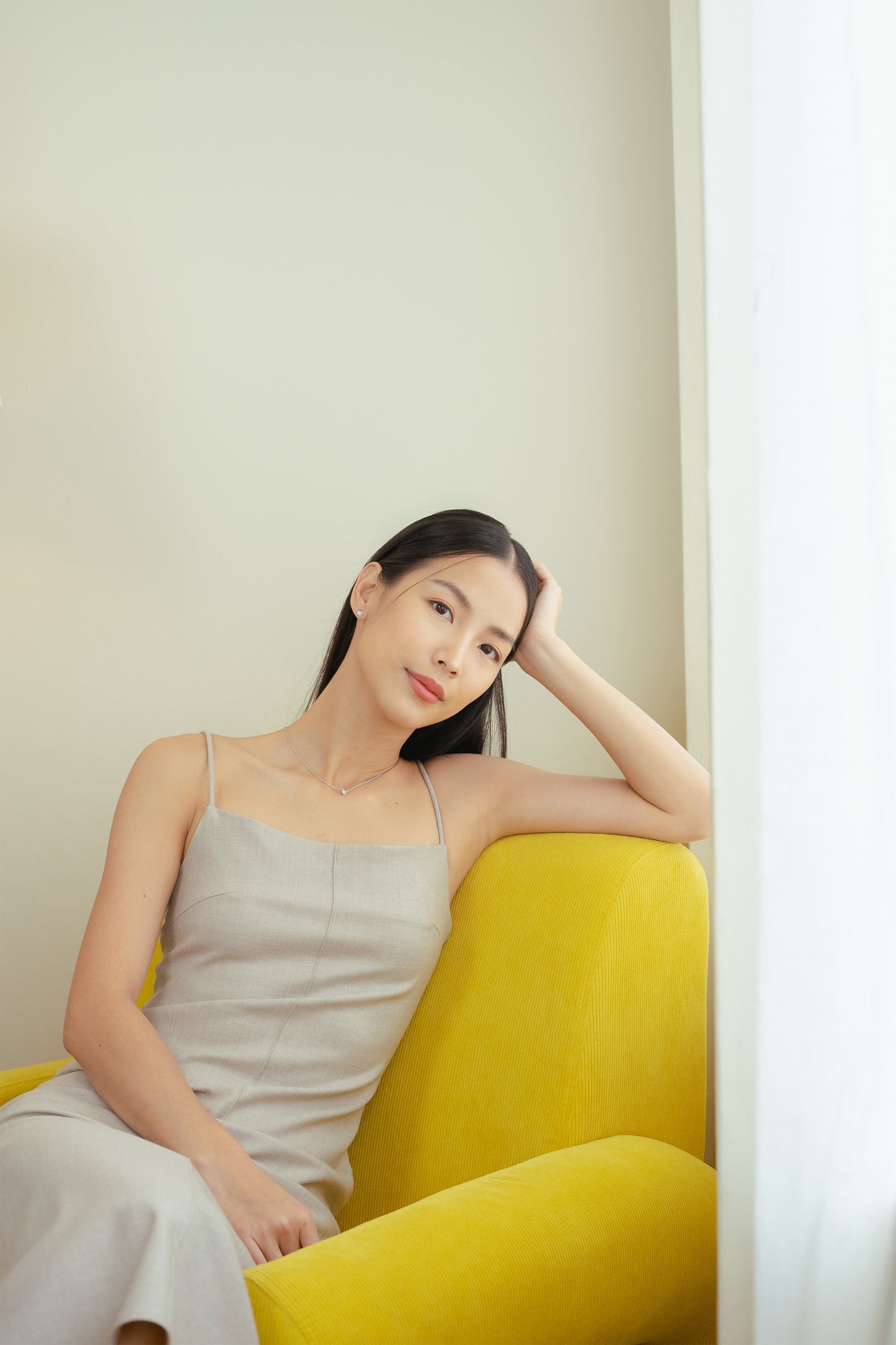 Glintz Love Lust Dainty Heart Necklace in Pink