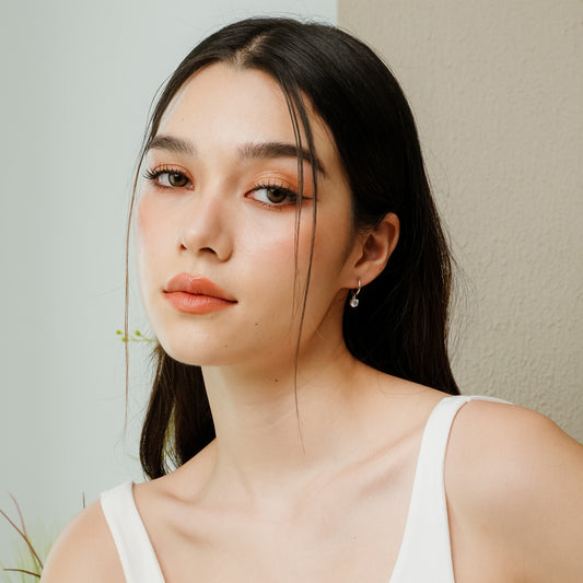 Glintz Ultra Basic Circlet Mini Round Drop Earrings