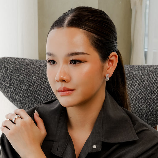 Glintz Tilda All Cut Small Hoop Earrings