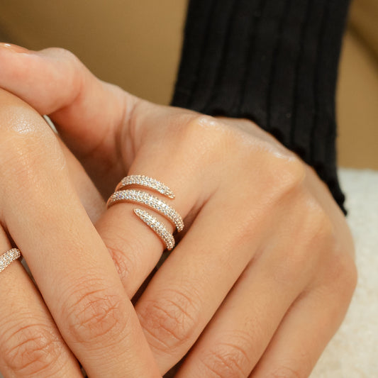 Glintz Le Frise Double loop ring