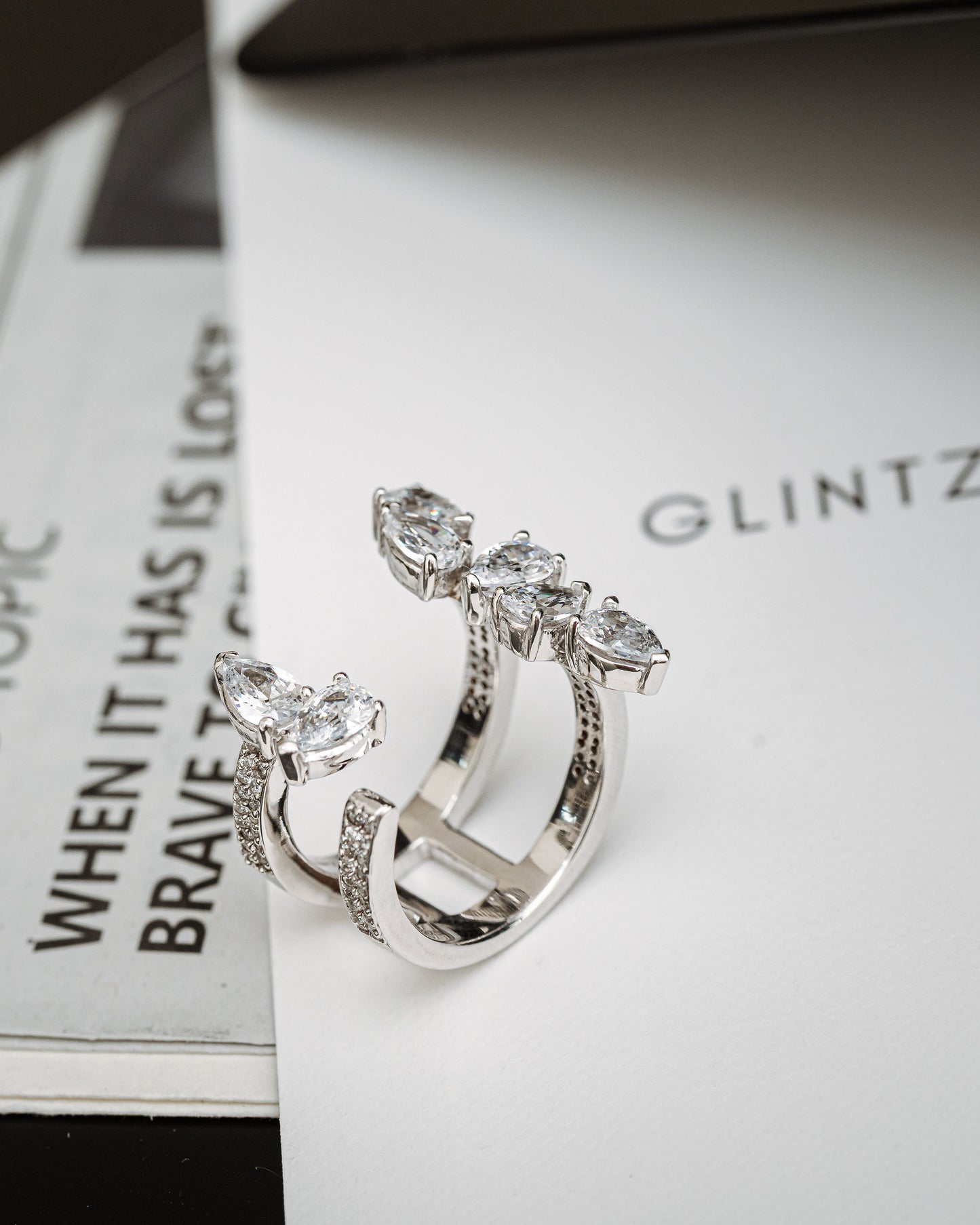 Glintz Lumen Statement Ring