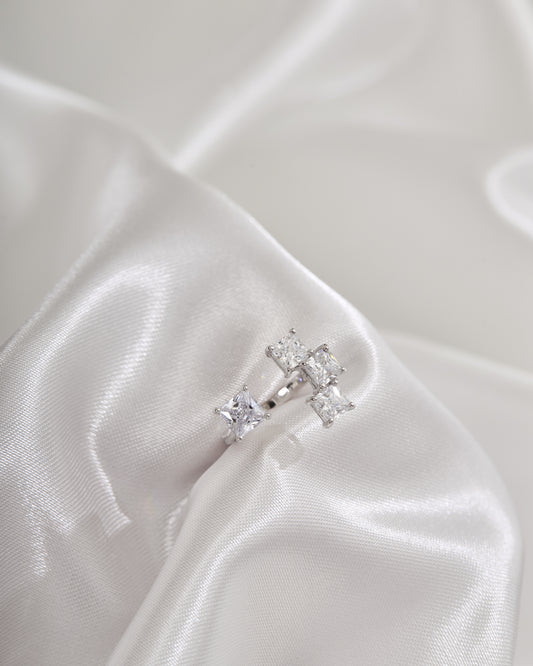 Glintz Geometric Grace Princess Cut Ring