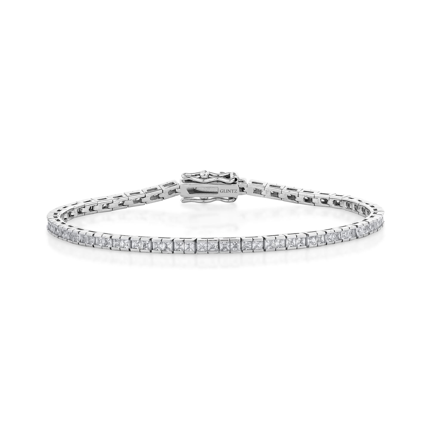 Glintz Stardust Shine Dainty Bracelet Princess Cut2mm