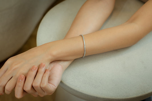 Glintz Stardust Shine Dainty Bracelet Princess Cut2mm