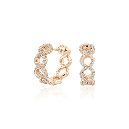 Glintz Twirl Hoop Earrings