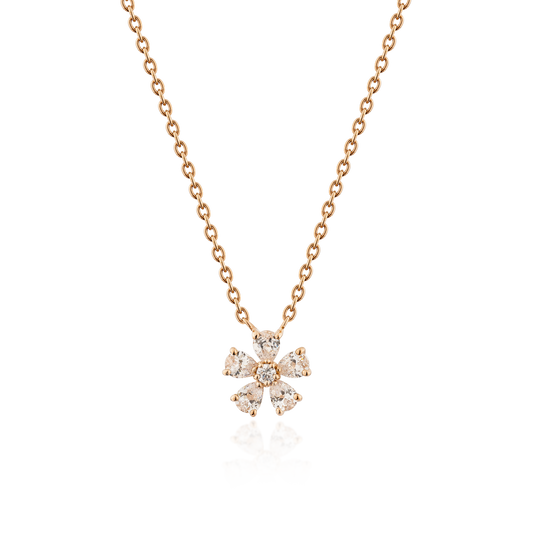 Glintz Forget Me Not Flower Necklace 1.0cm