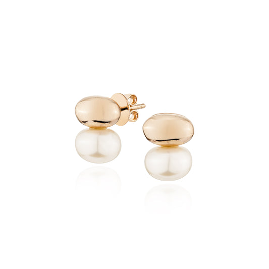 Glintz Pebble Pearl Earrings
