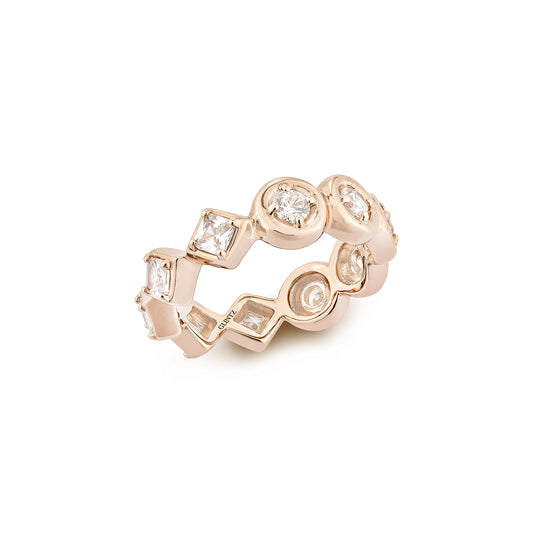 Glintz Modern Mauve Square Ring