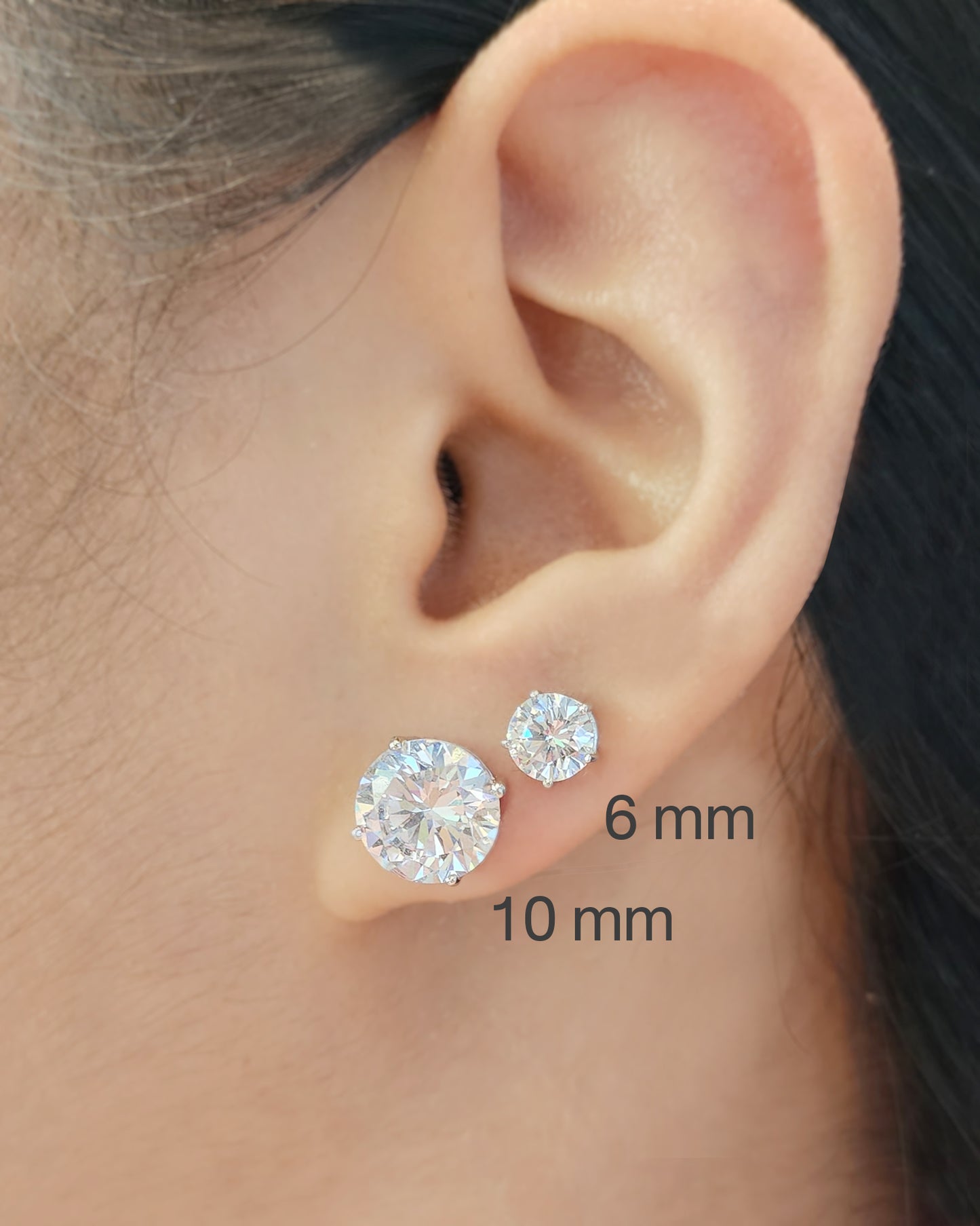 Glintz Bijoux Bisou Round Studs10mm Earrings