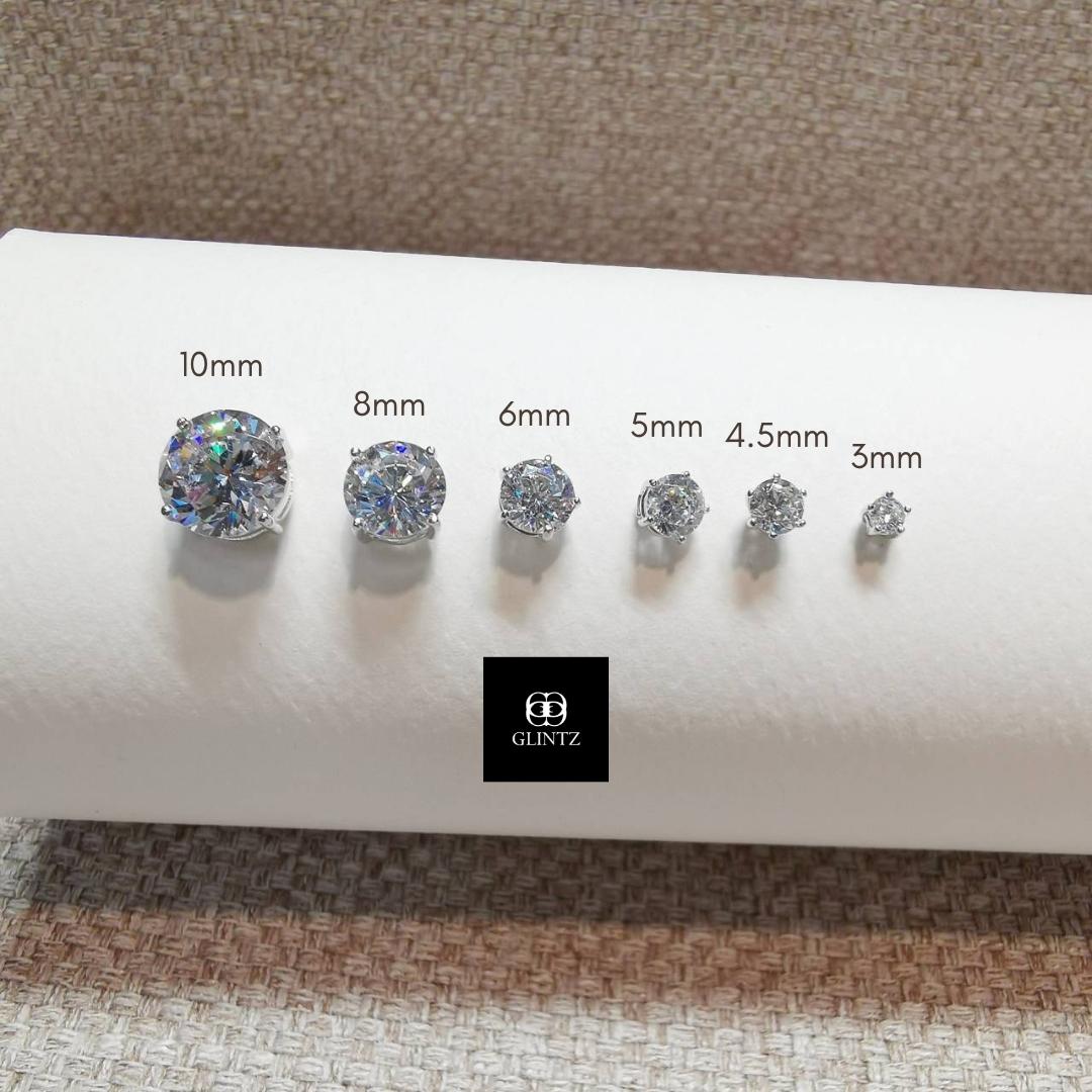 Glintz Bijoux Bisou Round Studs 3mm Earrings