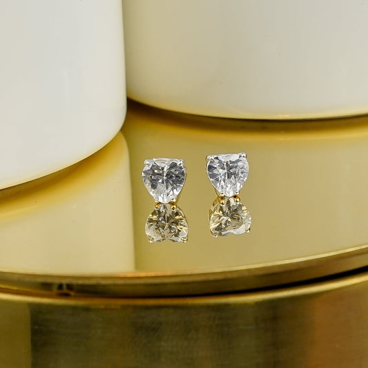 Glintz Mon Couer Heart Studs 6x6mm Earrings