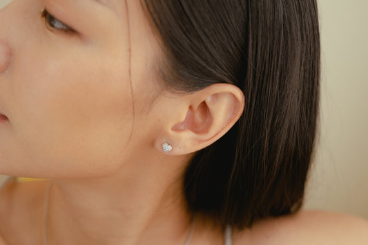 Glintz Love Lust Dainty Heart Stud Earrings