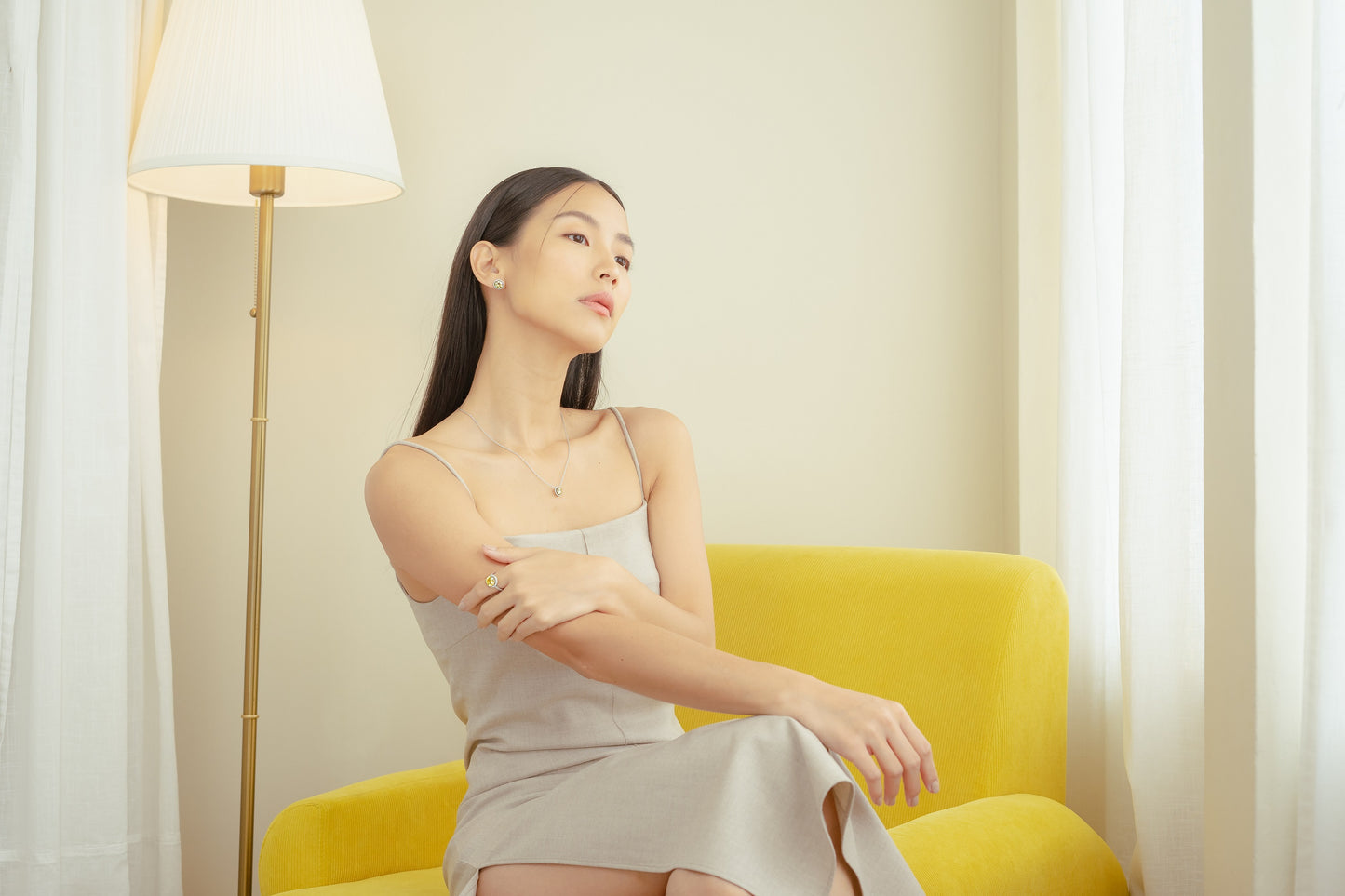 Glintz Classic Removable halo setting frame 12mm in Canary Cz.