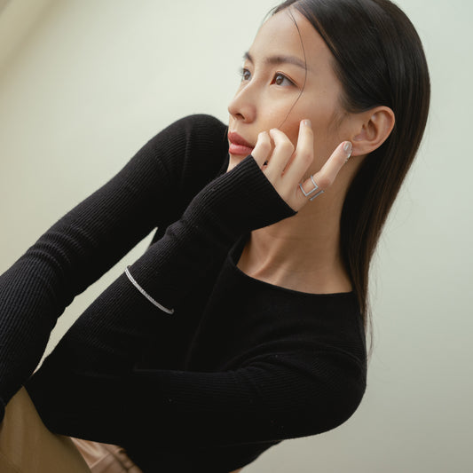 Glintz Stardust Shine Bracelet Princess Cut Small 3mm