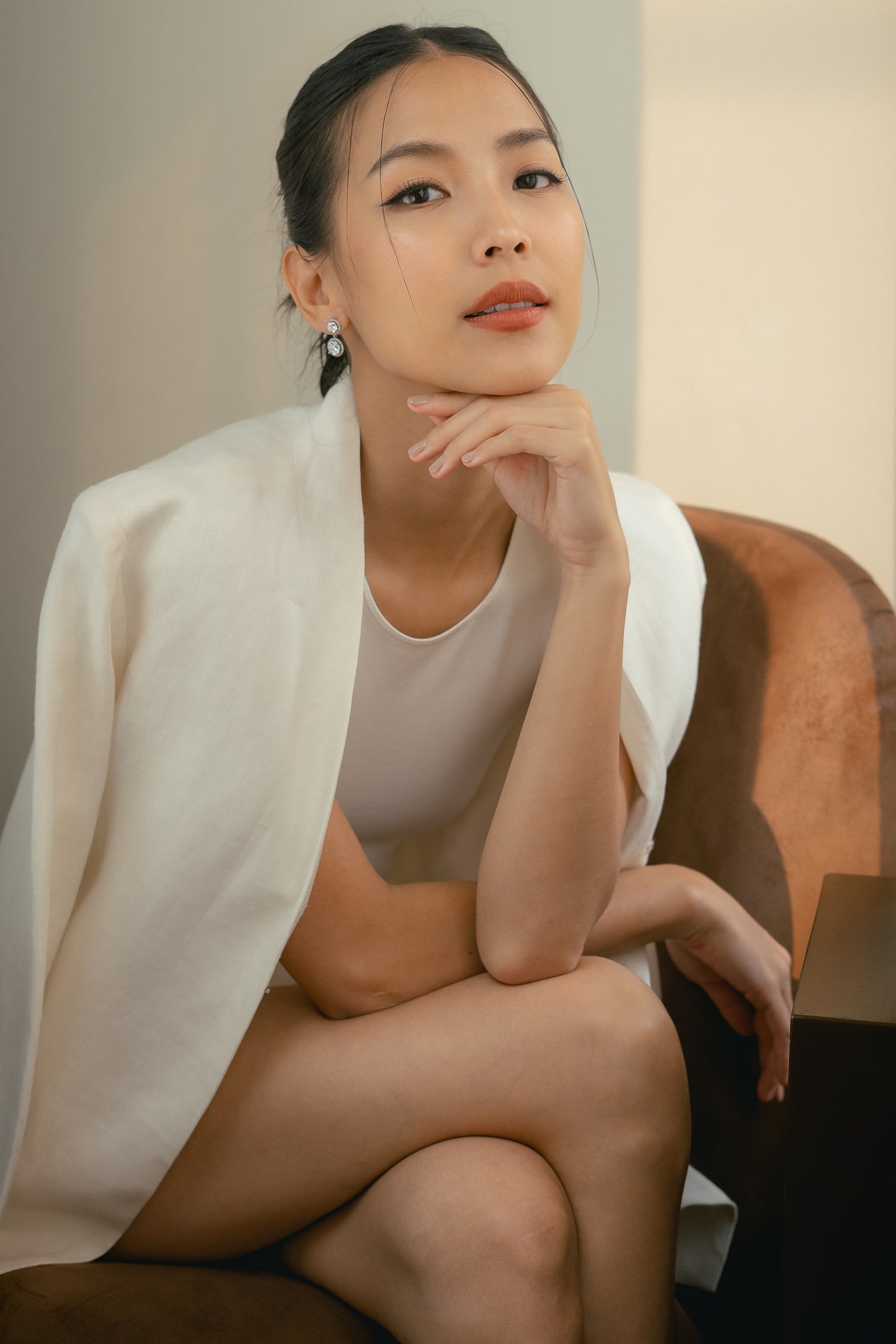 Glintz Classic Drop Halo Setting Earrings