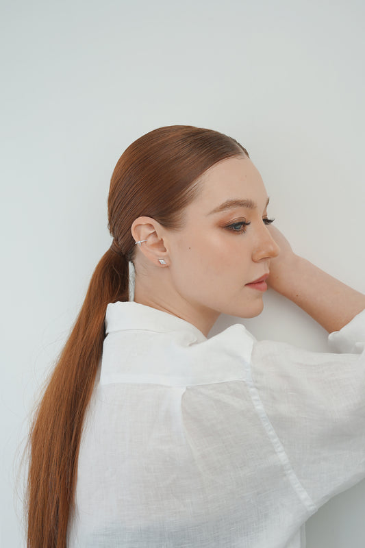 Glintz Bijoux Bisou Daimond Cut Studs 5x10mm Earrings