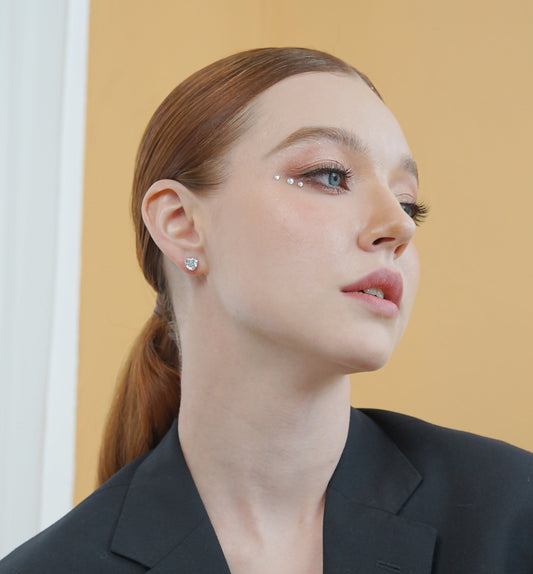 Glintz Mon Couer Heart Studs 8x8mm Earrings