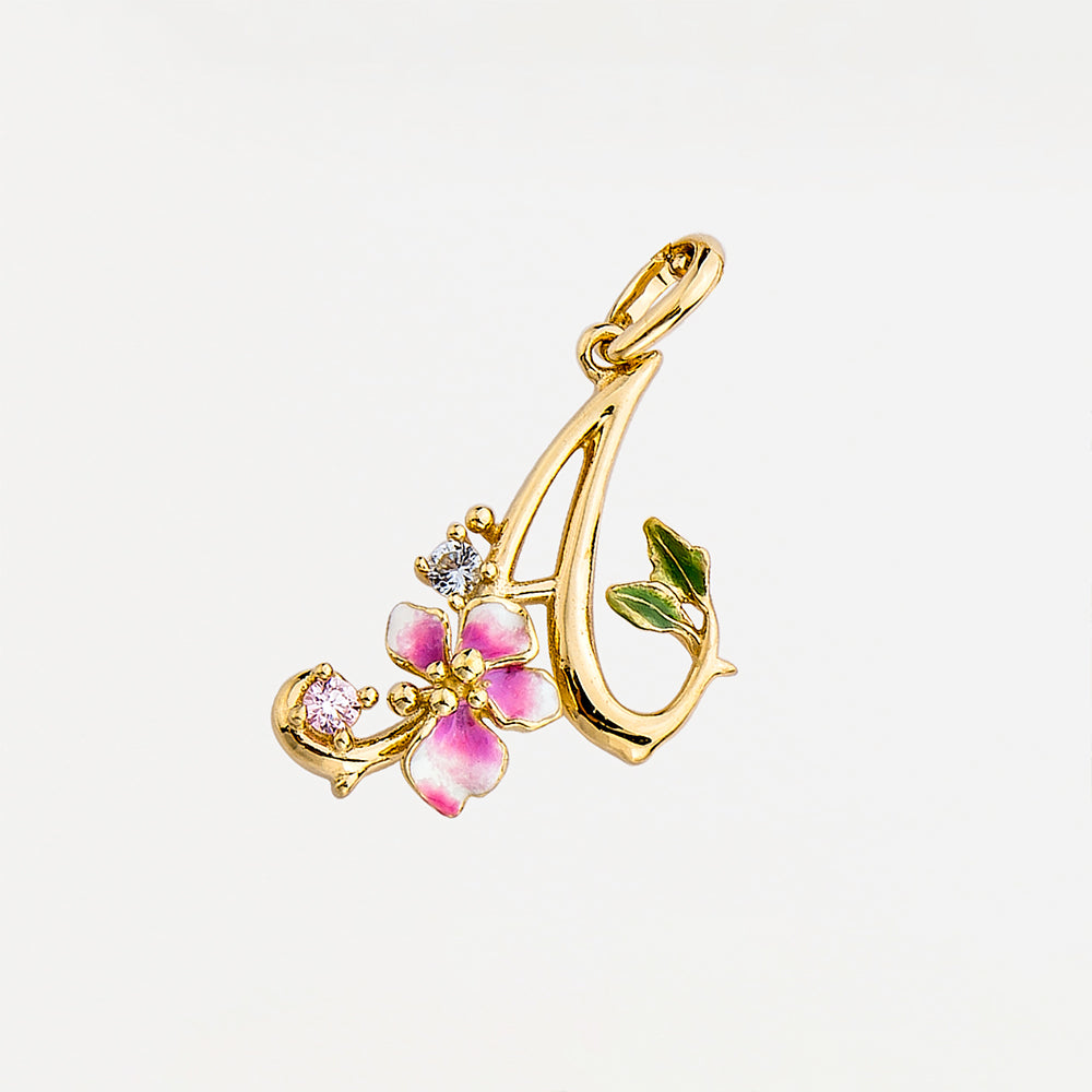 Glintz Modern Tales initial necklace with option of 18K gold plated silver chain or pearl Fresh water Pearl necklace, enamel Monogram Necklace, Letter Necklace, Bridesmaid Gifts