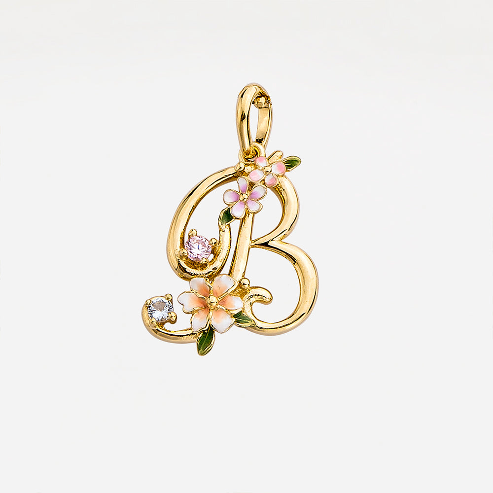 Glintz Modern Tales initial necklace with option of 18K gold plated silver chain or pearl Fresh water Pearl necklace, enamel Monogram Necklace, Letter Necklace, Bridesmaid Gifts