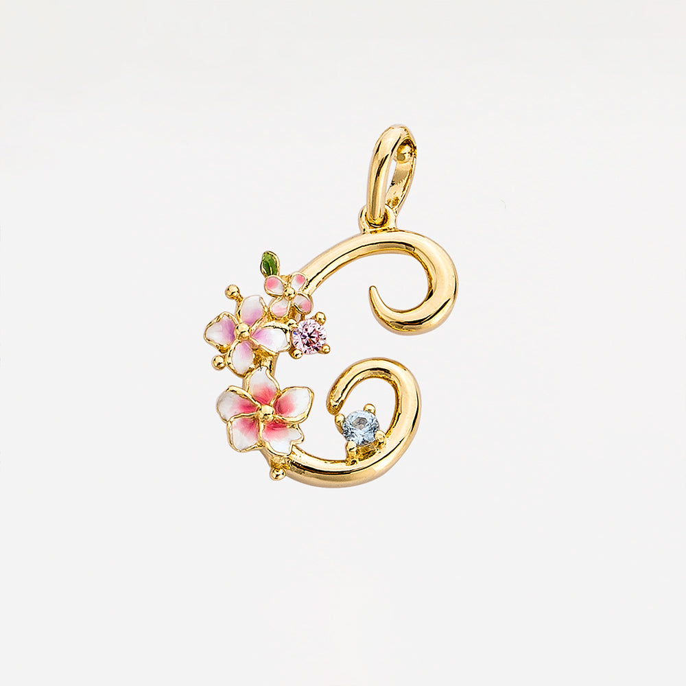Glintz Modern Tales initial necklace with option of 18K gold plated silver chain or pearl Fresh water Pearl necklace, enamel Monogram Necklace, Letter Necklace, Bridesmaid Gifts