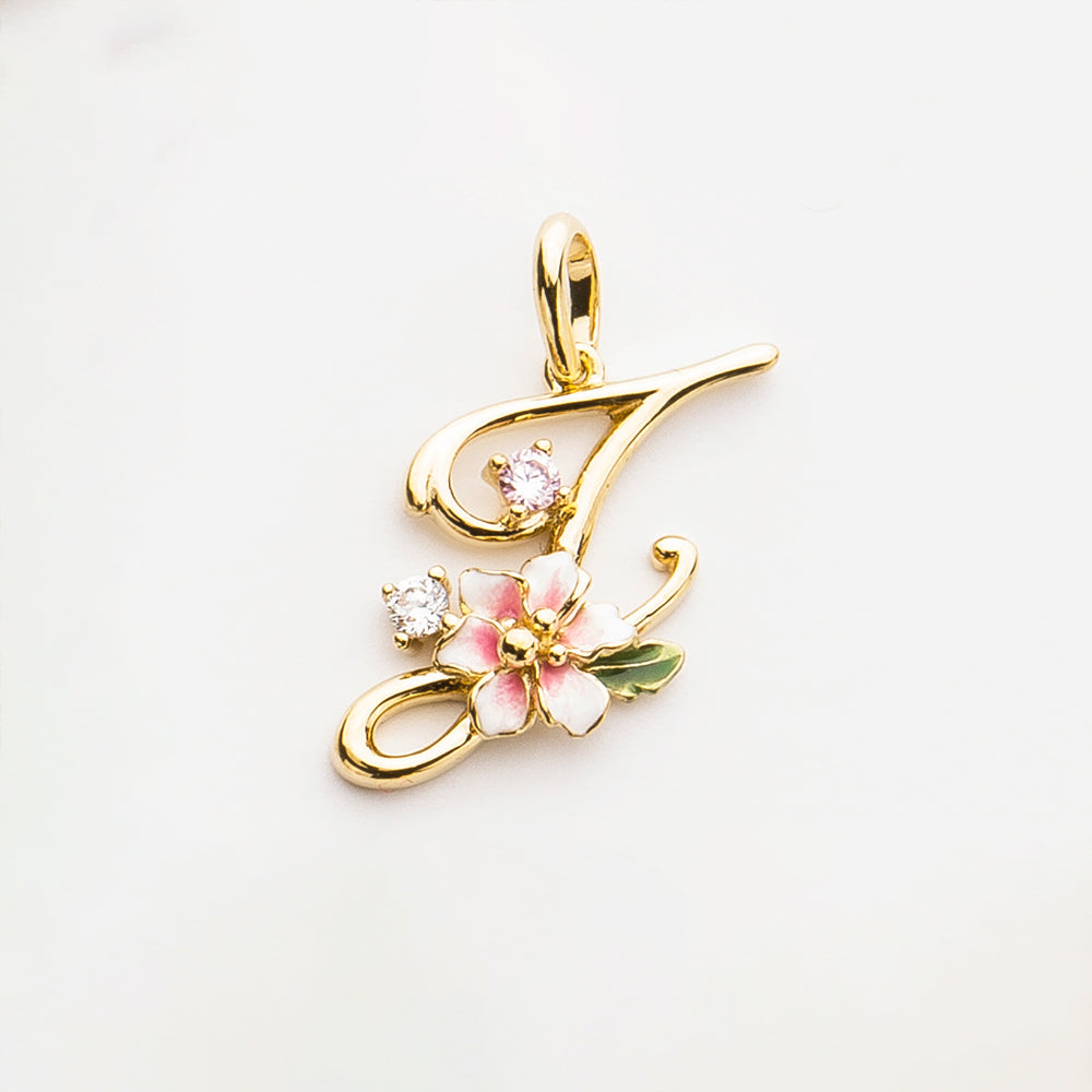 Glintz Modern Tales initial necklace with option of 18K gold plated silver chain or pearl Fresh water Pearl necklace, enamel Monogram Necklace, Letter Necklace, Bridesmaid Gifts