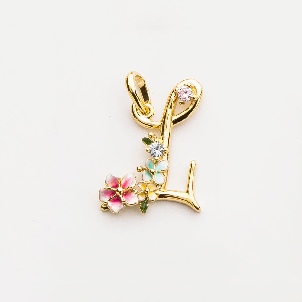 Glintz Modern Tales initial necklace with option of 18K gold plated silver chain or pearl Fresh water Pearl necklace, enamel Monogram Necklace, Letter Necklace, Bridesmaid Gifts
