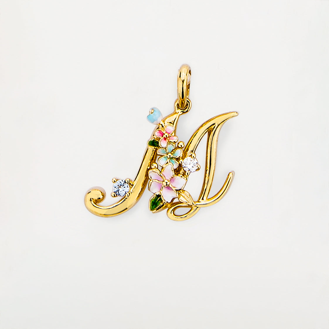 Glintz Modern Tales initial necklace with option of 18K gold plated silver chain or pearl Fresh water Pearl necklace, enamel Monogram Necklace, Letter Necklace, Bridesmaid Gifts