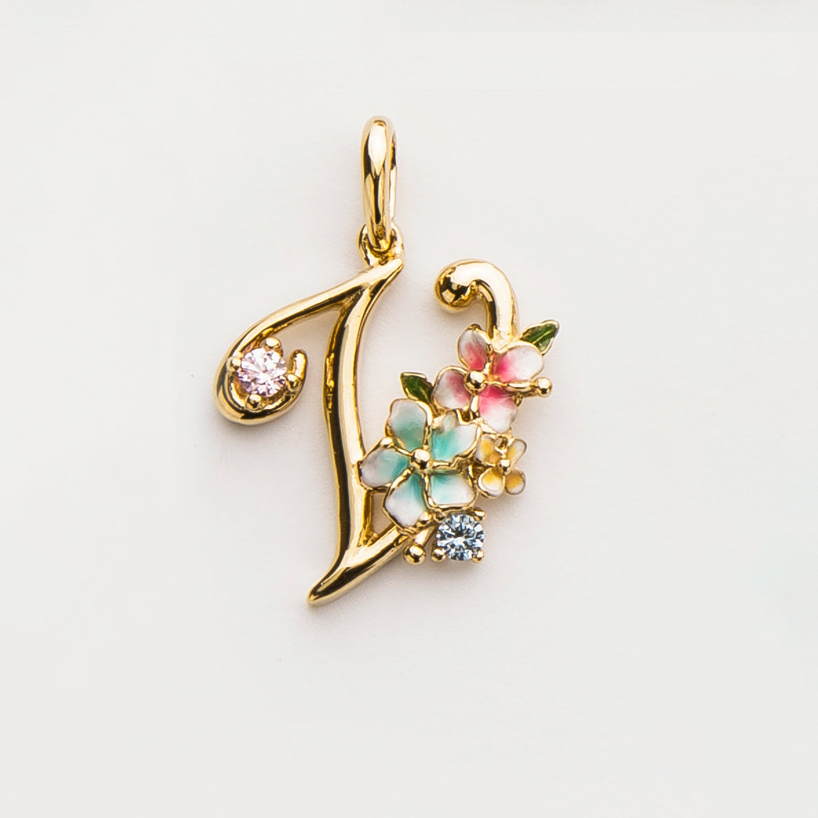 Glintz Modern Tales initial necklace with option of 18K gold plated silver chain or pearl Fresh water Pearl necklace, enamel Monogram Necklace, Letter Necklace, Bridesmaid Gifts