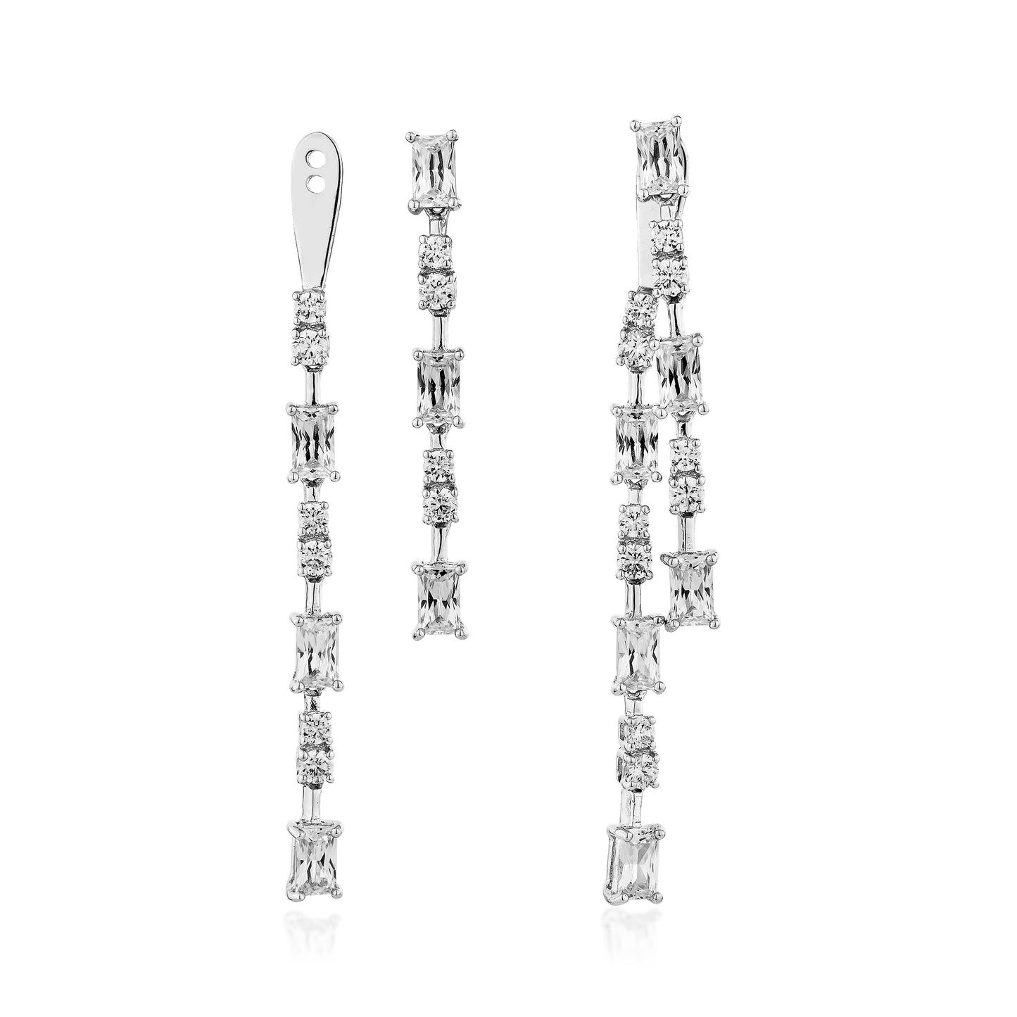 Glintz Chime Earrings in White