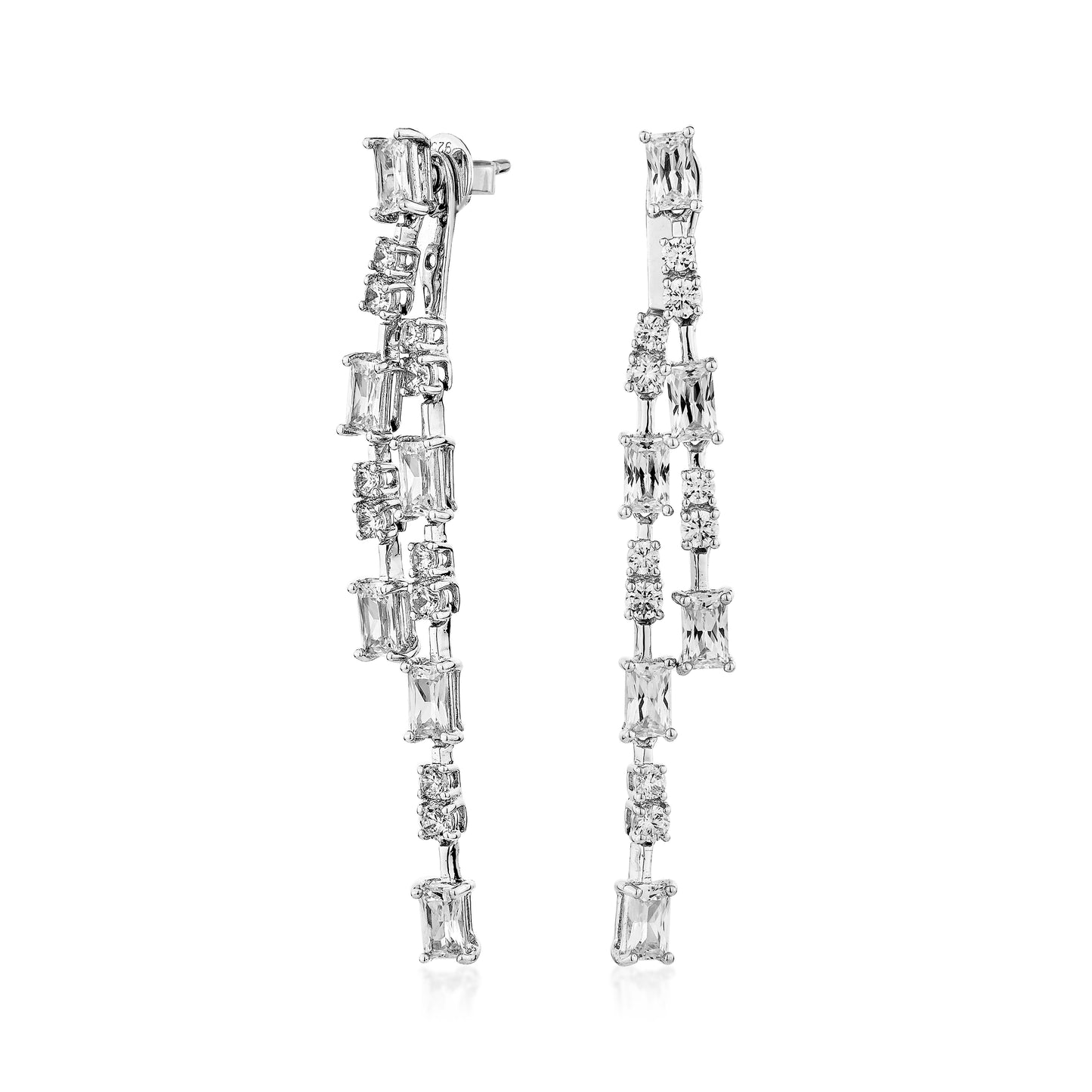 Glintz Chime Earrings in White