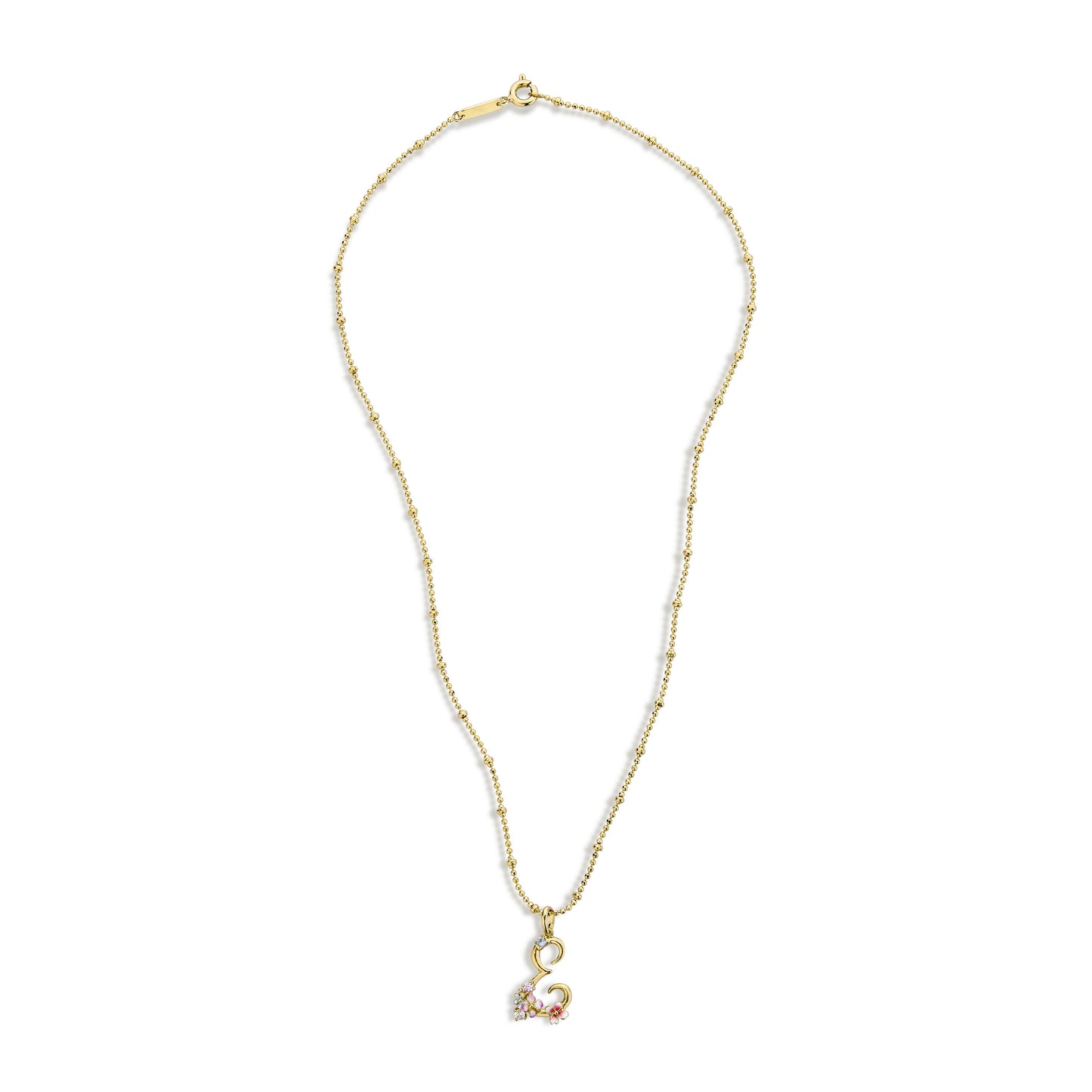 Glintz Modern Tales initial necklace with option of 18K gold plated silver chain or pearl Fresh water Pearl necklace, enamel Monogram Necklace, Letter Necklace, Bridesmaid Gifts