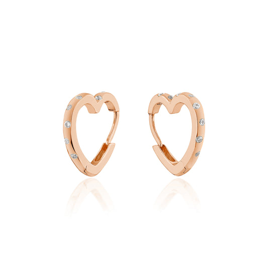 Glintz Hearty Hearty 15mm Huggies with Stone