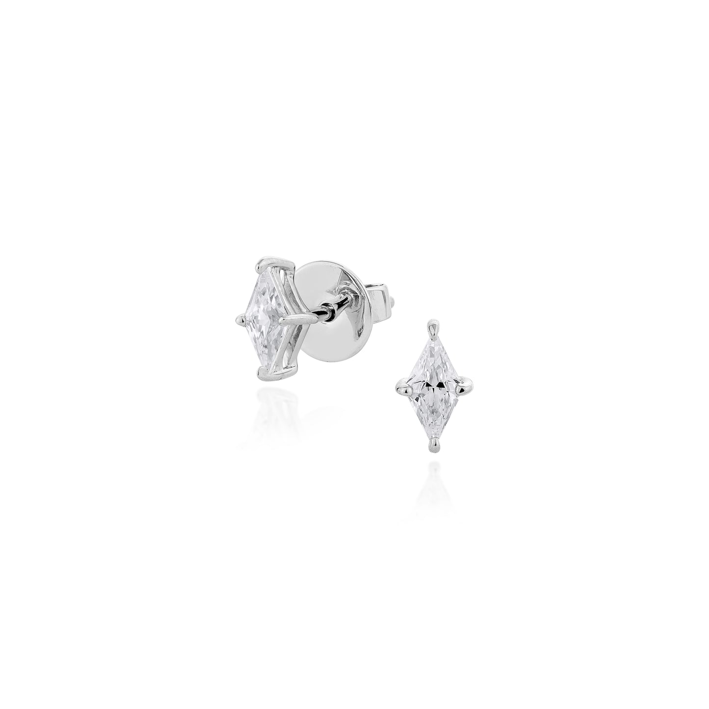 Glintz Bijoux Bisou Daimond Cut Studs 4x6mm Earrings