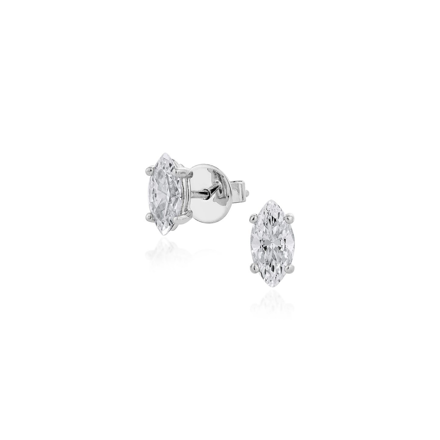 Glintz Bijoux Bisou Marquise Studs 4x8mm Earrings in muli-Color