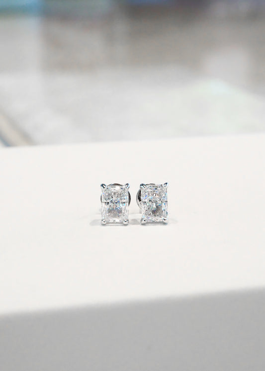 Glintz Bijoux Bisou Brilliant Cut Studs 5x7mm Earrings