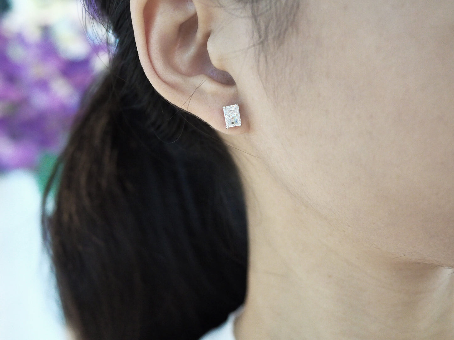 Glintz Bijoux Bisou Brilliant Cut Studs 5x7mm Earrings