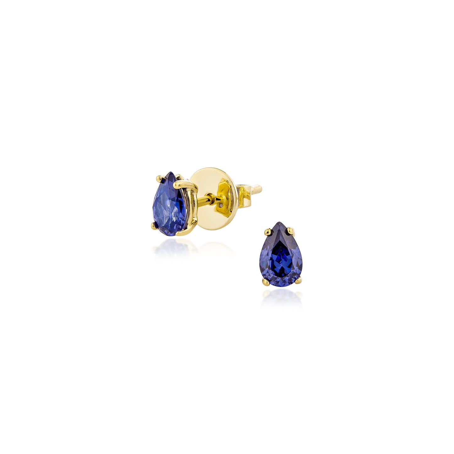 Glintz Bijoux Bisou Pear Cut Studs 4x6mm Earrings in Multi Color
