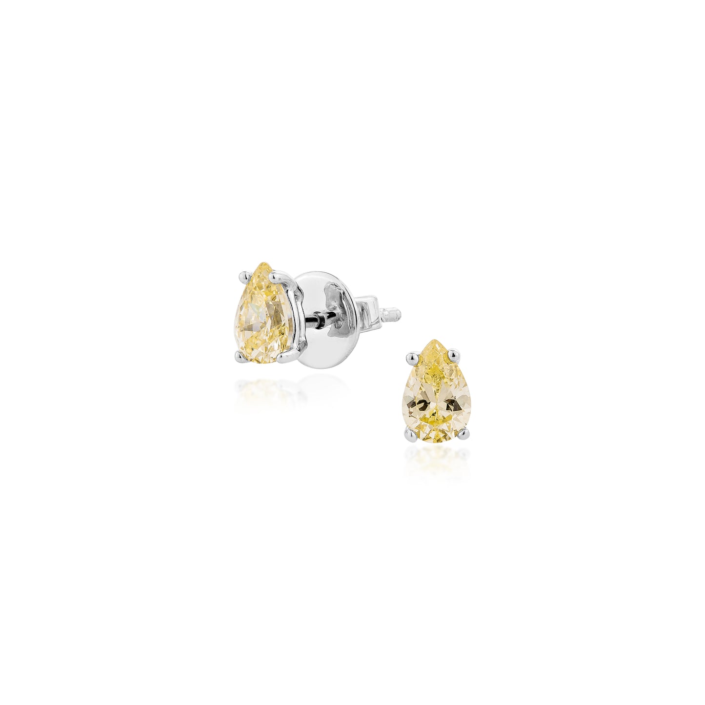 Glintz Bijoux Bisou Pear Cut Studs 4x6mm Earrings in Multi Color