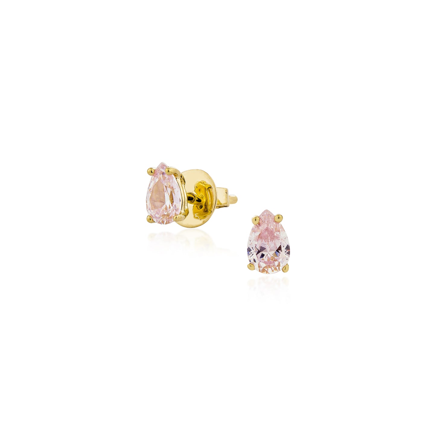 Glintz Bijoux Bisou Pear Cut Studs 4x6mm Earrings in Multi Color