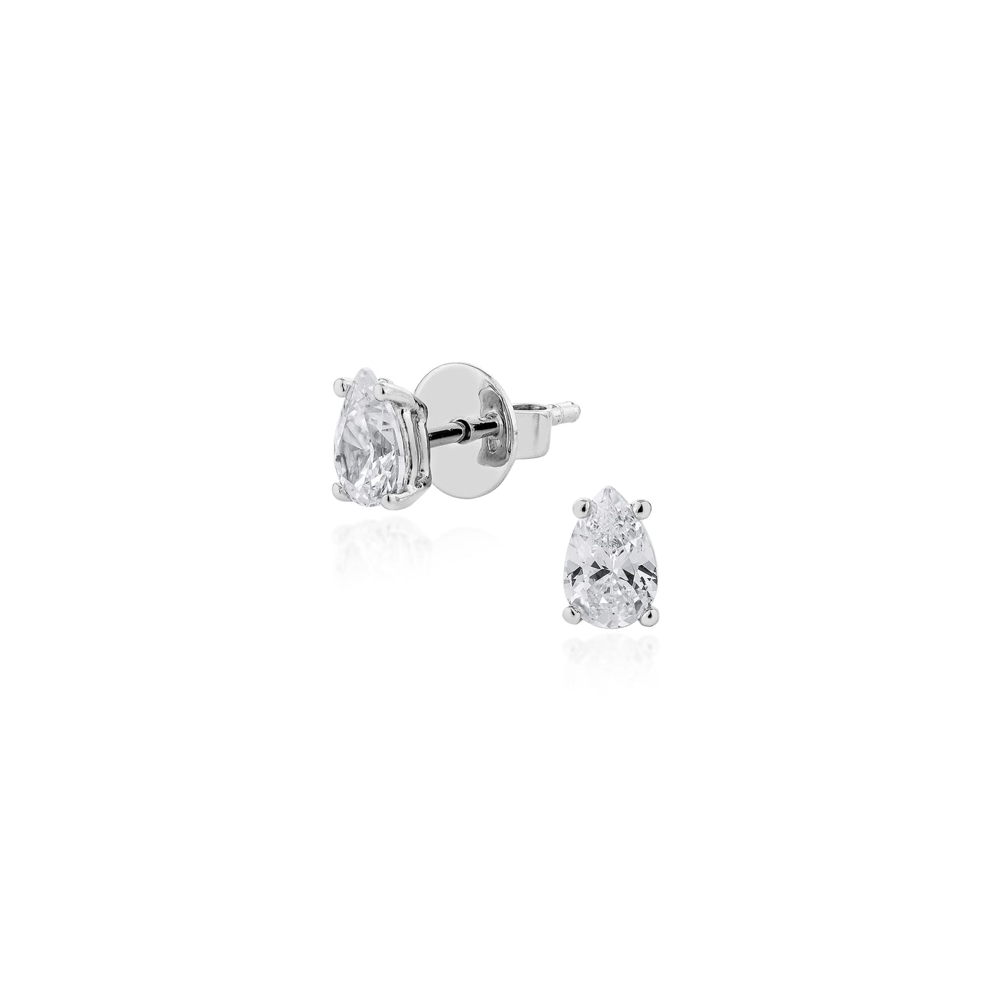 Glintz Bijoux Bisou Pear Cut Studs 4x6mm Earrings in Multi Color