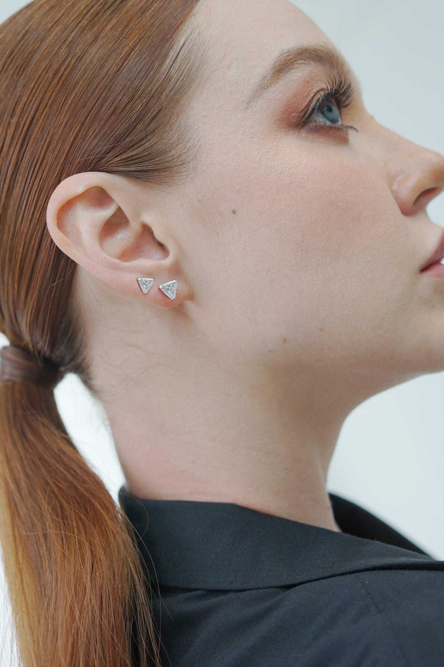 Glintz Bijoux Bisou Triangle Studs 7mm Earrings