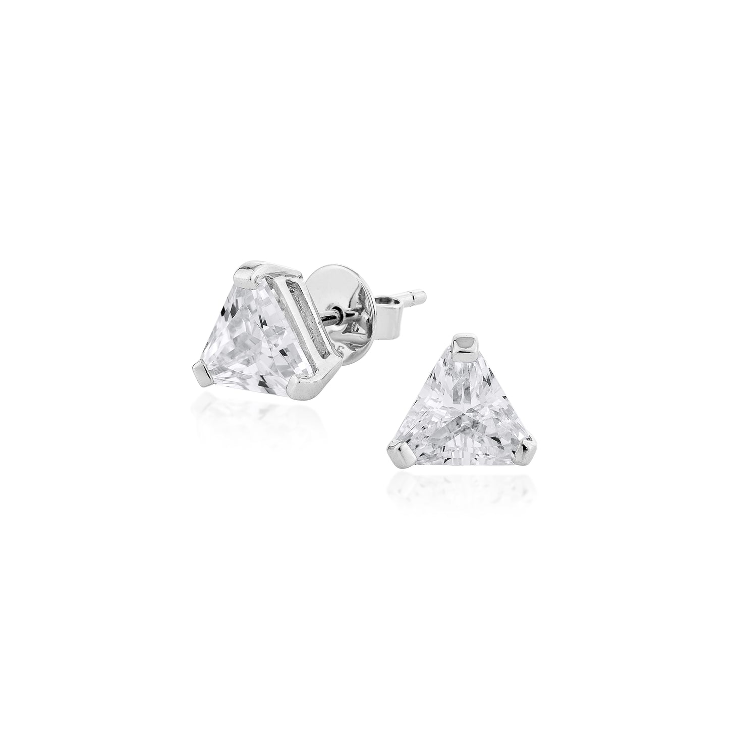 Glintz Bijoux Bisou Triangle Studs 7mm Earrings