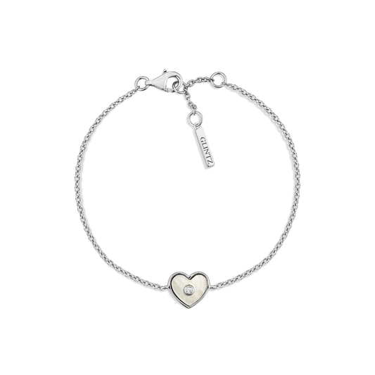 Glintz Pearlescent Heart Bracelet