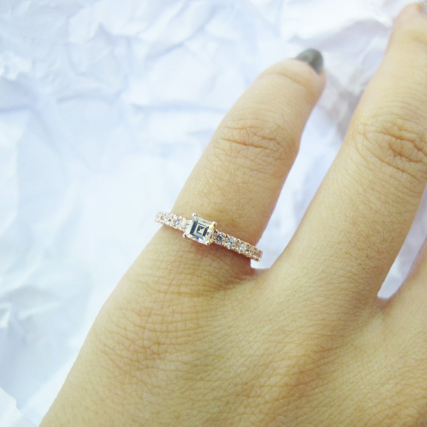 Glintz Trio Princess Cut Ring