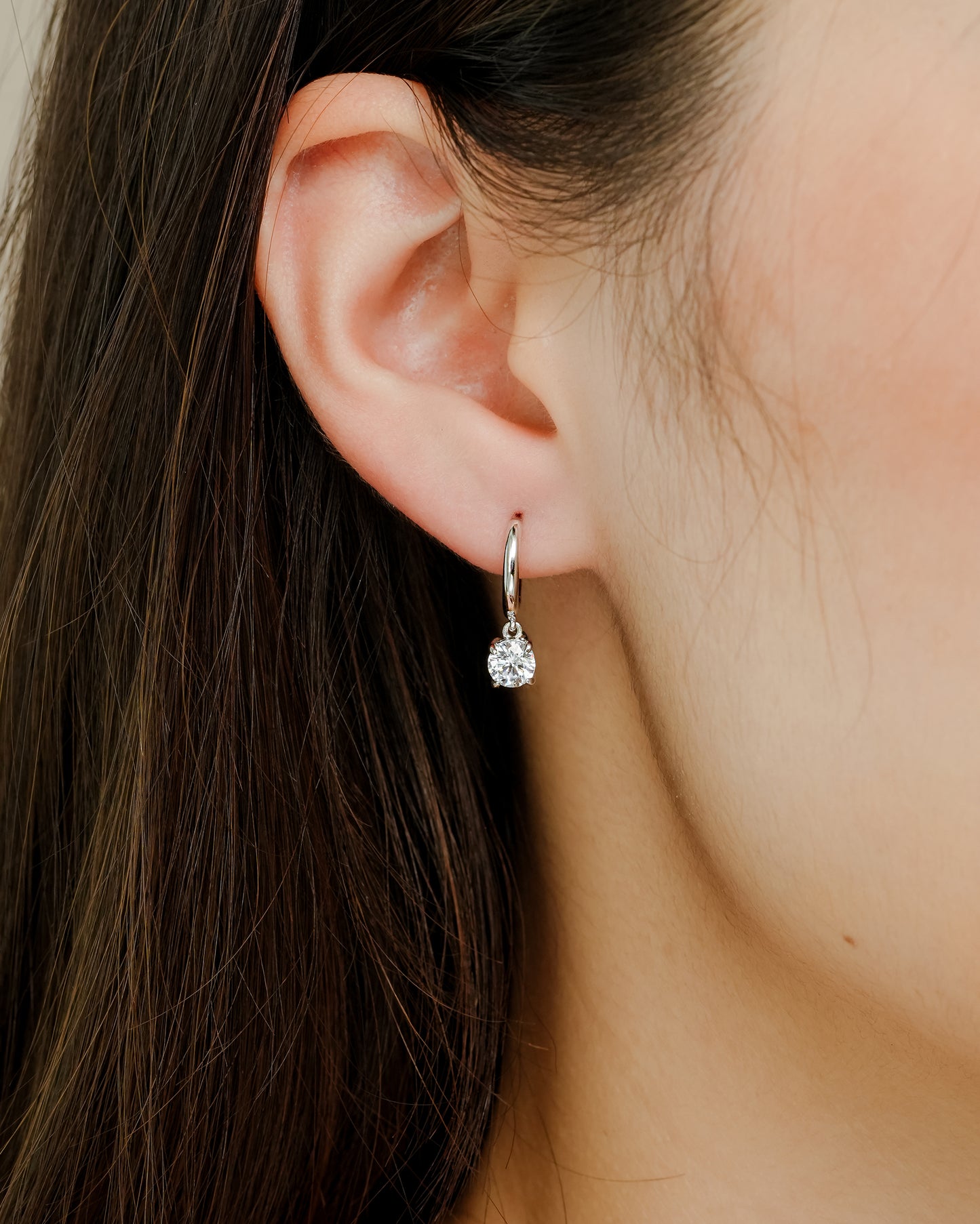 Glintz Ultra Basic Circlet Mini Round Drop Earrings