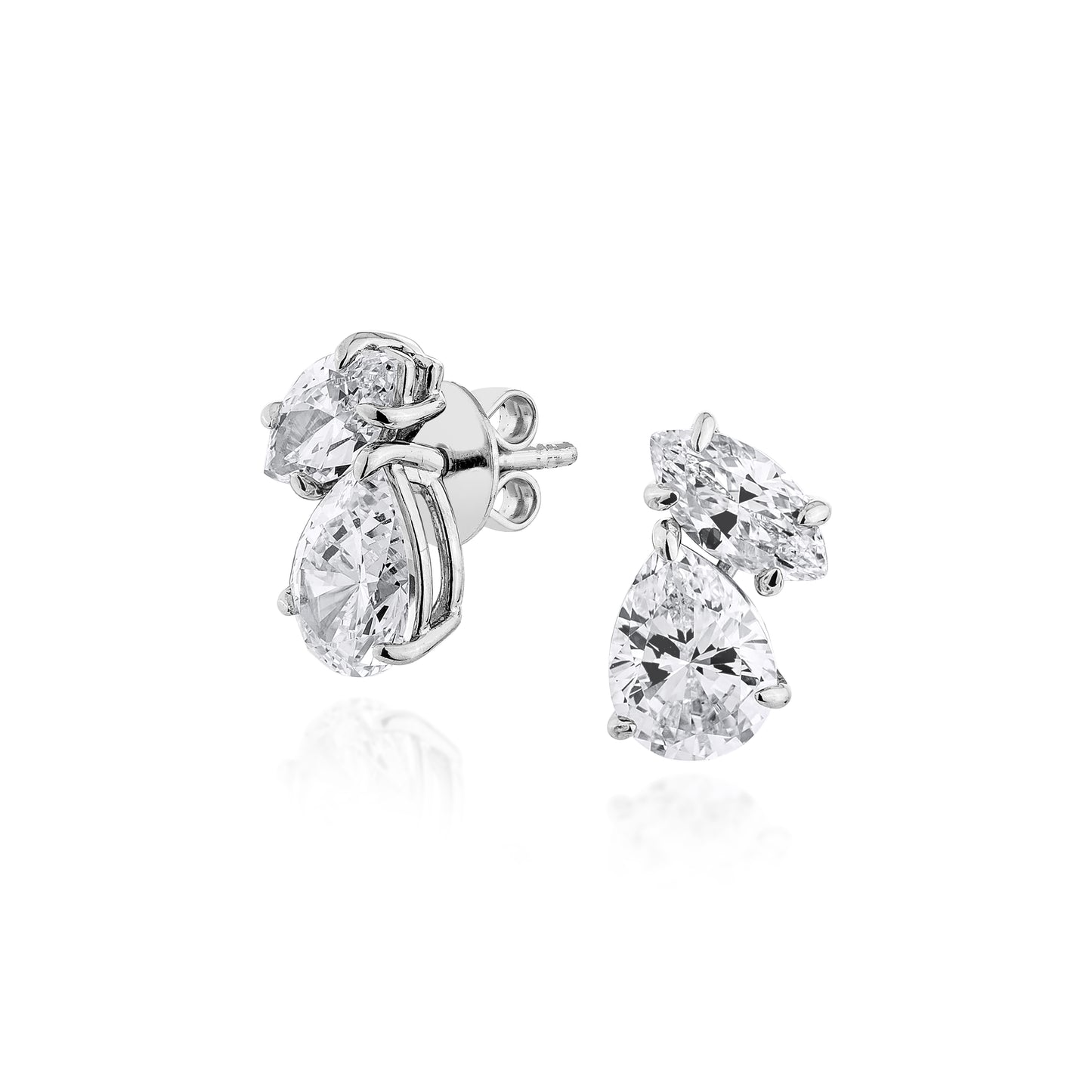 Glintz Tilda Marquise on Pear Stud Earrings