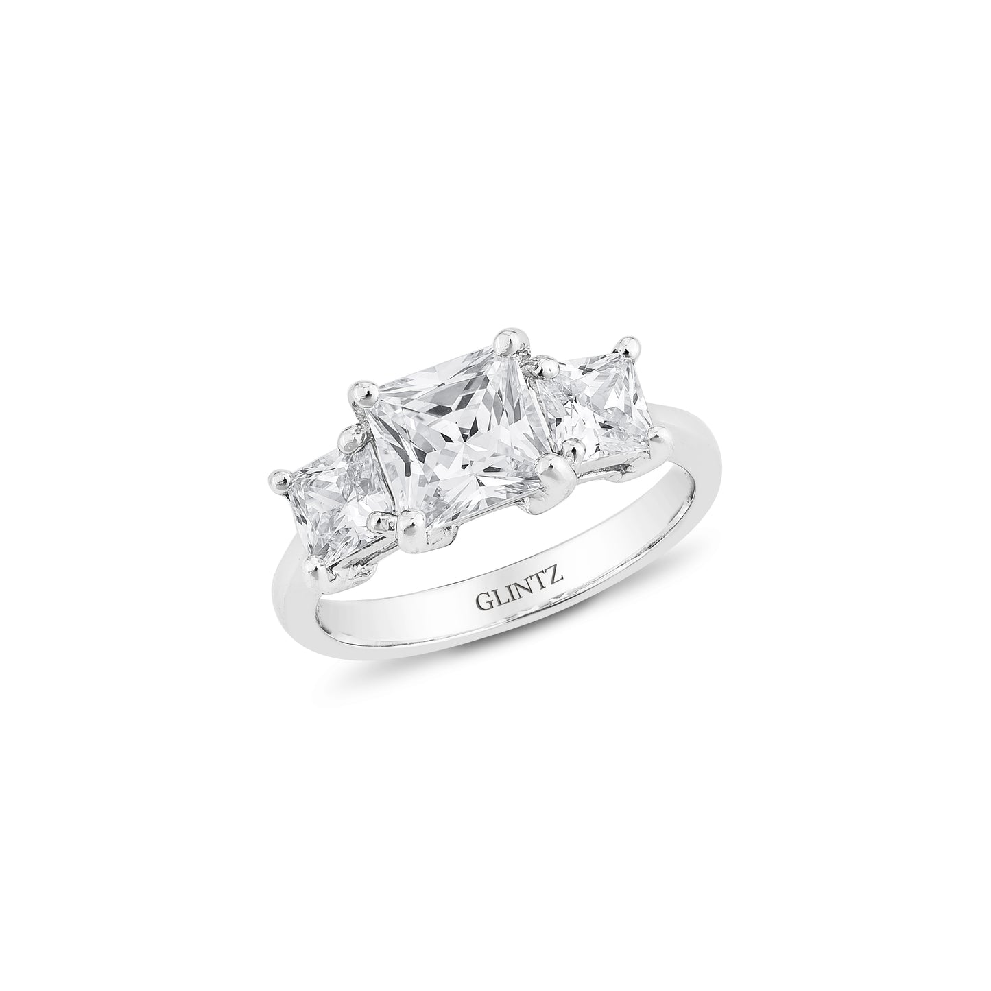 Glintz Tilda Triple Princess Cut Ring